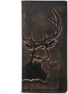 co wallet: hand burnished premium leather wallet for hunters logo