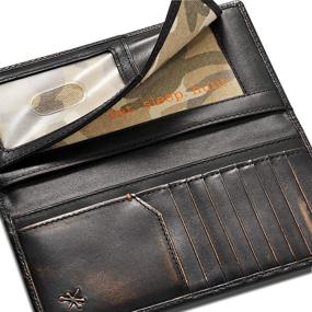 img 1 attached to Co Wallet: Hand Burnished Premium Leather Wallet for Hunters