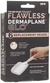img 3 attached to Finishing Touch Flawless Dermaplane Glo Facial Exfoliator Replacement Heads, 6-Pack - Tool Not Included, White