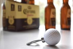 img 1 attached to Golf Ball Bottle Opener - Perfect Novelty Gift for Golf Lovers and Beer Enthusiasts