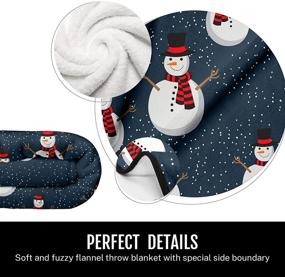 img 1 attached to 🎅 Britimes Snowman Christmas Throw Blankets - Soft Throws for Couch, 50"X60" - Perfect Daughter, Mom, Friend Gift - Snowman Print Decorative Blankets and Throws