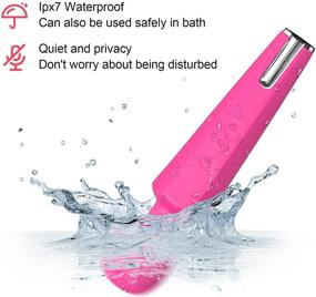 img 2 attached to 💦 Portable Waterproof Rechargeable Mini Wand Massager - Wireless Handheld Personal Massager with 8 Powerful Speeds and 20 Vibration Patterns (Pink)