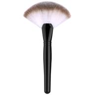 💄 luxspire fan makeup brush - professional highlighting make up tool for perfect cheekbones, blush, and bronzer application logo