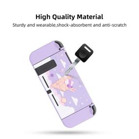 img 2 attached to 🍦 GeekShare Ice Cream Cat Protective Case: Slim TPU Cover for Nintendo Switch Console and Joy-Con