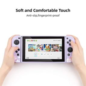 img 3 attached to 🍦 GeekShare Ice Cream Cat Protective Case: Slim TPU Cover for Nintendo Switch Console and Joy-Con
