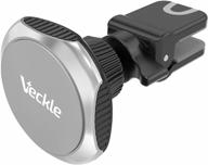 veckle car mount magnetic: universal air vent phone holder for iphone 8 x 7 plus, samsung galaxy note 8 s8 s8 plus - secure and convenient! logo