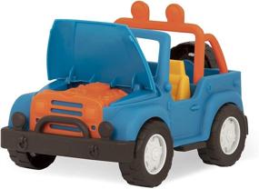 img 2 attached to 🚗 Wonder Wheels by Battat - 4 X 4 Blue Off-Road Toy Truck with Spare Tire & Detailed Engine - Age 1 & Up - 100% Recyclable
