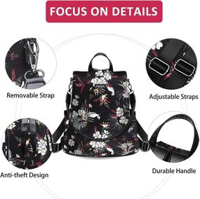 img 2 attached to Stylish Waterproof Backpack: Classical Crossbody Shoulder Handbags, Wallets, and Fashion Backpacks for Women