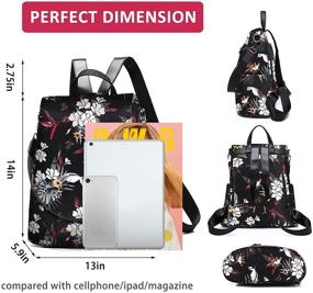 img 3 attached to Stylish Waterproof Backpack: Classical Crossbody Shoulder Handbags, Wallets, and Fashion Backpacks for Women