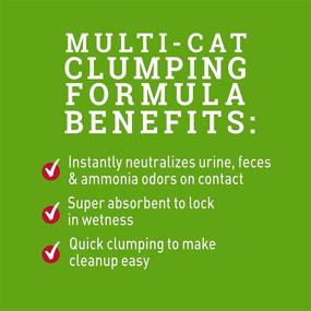 img 2 attached to Nature's Miracle Multi-Cat Clumping Clay Litter - 20lb 🐱 Jug - Fresh Linen Fragrance - Super Absorbent Fast-Clumping Formula