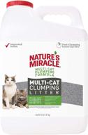 nature's miracle multi-cat clumping clay litter - 20lb 🐱 jug - fresh linen fragrance - super absorbent fast-clumping formula logo