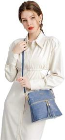 img 3 attached to Lightweight Medium Crossbody Leather Shoulder Women's Handbags & Wallets