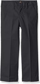 img 4 attached to 👖 Comfortable and Stylish: Dickies Flexwaist Front Straight Charcoal Boys' Clothing