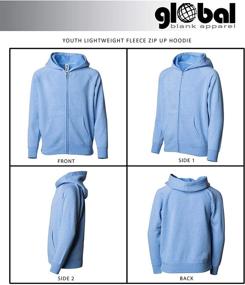 img 3 attached to 👕 Medium Lightweight Sweatshirt for Boys - Global Blank Boys' Clothing and Fashion Hoodies & Sweatshirts