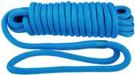amarine made 1/2 inch 50 ft double braid nylon dockline dock line mooring rope double braided dock line logo
