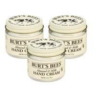 burt's bees almond and milk hand cream - 2 oz, pack of 3 logo