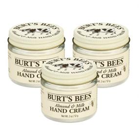 img 1 attached to Burt's Bees Almond and Milk Hand Cream - 2 Oz, Pack of 3