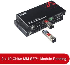 img 3 attached to 🔌 AV Access Fiber Optic HDMI 2.0 Extender: 4K60Hz YUV4:4:4, 18Gbps, 300M Range, HDCP2.2, HDR10, Dolby Atmos, Two-Way IR+RS232