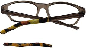 img 2 attached to 👓 Colorful Soft Eyeglass Temple Tip Sleeves - Set of 2 for Men, Women, and Kids