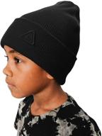 🧢 warm and comfy: accsa winter beanie for boys - must-have cold weather accessories logo