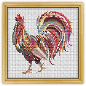 img 3 attached to Mandala Rooster Embroidery Patterns Needlepoint