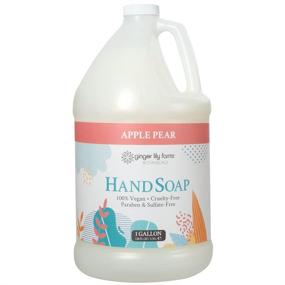 img 4 attached to 🌿 Ginger Lily Farms Botanicals All-Purpose Liquid Hand Soap Refill - 1 Gallon with Apple Pear Scent - Vegan, Cruelty-Free | 128 Fl Oz