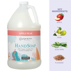 img 1 attached to 🌿 Ginger Lily Farms Botanicals All-Purpose Liquid Hand Soap Refill - 1 Gallon with Apple Pear Scent - Vegan, Cruelty-Free | 128 Fl Oz