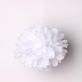 img 2 attached to 🎉 Sopeace 79-Piece Pink Gold Tissue Paper Pom Poms Flowers Papers Lanterns Circle Garland Latex Balloons Birthday Wedding Christening Frozen Theme Party Decorations for Adults, Boys, Girls - Ideal for SEO