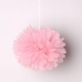 img 1 attached to 🎉 Sopeace 79-Piece Pink Gold Tissue Paper Pom Poms Flowers Papers Lanterns Circle Garland Latex Balloons Birthday Wedding Christening Frozen Theme Party Decorations for Adults, Boys, Girls - Ideal for SEO