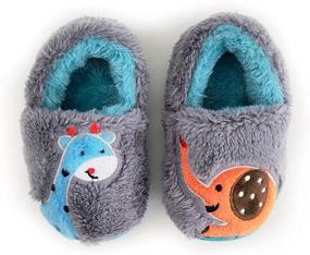 img 2 attached to Adorable Animal Slippers for Toddler Boys & Girls: Mikitutu Kids Winter House Shoes