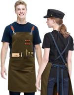 adjustable straps pockets kitchen painting logo