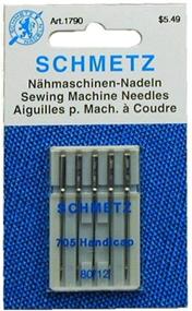 img 1 attached to 🪡 Effortless Threading: 25 Schmetz Quick Threading Universal Sewing Machine Needles - Size 80/12 HDK