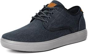 img 4 attached to Puxowe Walking Canvas Sneakers: Stylish Men's Casual Shoes for Trendy Sneaker Enthusiasts