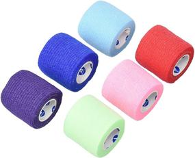 img 2 attached to 🌈 Dynarex Sensi Wrap Rainbow Color 2-Inch x 5-Yard Pack of 36: Versatile and Vibrant Self-Adherent Bandage Rolls