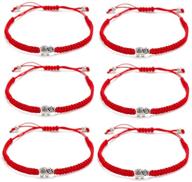 🧿 kelistom 6pcs handmade evil eye charm bracelets: protection and friendship bracelets for women, men, teens logo