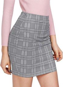 img 4 attached to 👗 SheIn Women's Stretch Bodycon Pencil Skirts: Chic and Comfy Women's Clothing