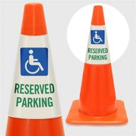 🅿️ enhanced safety and accessibility with smartsign reflective reserved parking handicapped logo