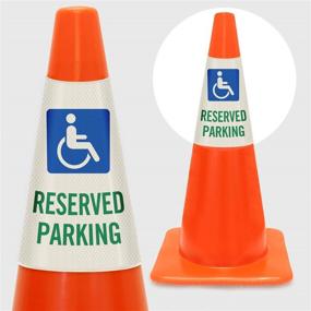 img 4 attached to 🅿️ Enhanced Safety and Accessibility with SmartSign Reflective Reserved Parking Handicapped