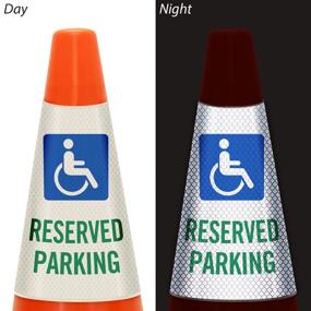 img 3 attached to 🅿️ Enhanced Safety and Accessibility with SmartSign Reflective Reserved Parking Handicapped