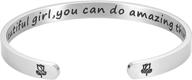 inspirational bracelet engraved christmas girlfriend logo