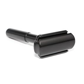 img 1 attached to Premium Adjustable Safety Razor Set with Leather Sleeve & Titanium Coated Blades - RZ700