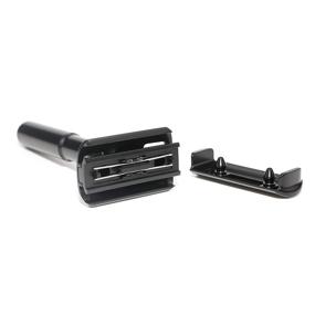 img 2 attached to Premium Adjustable Safety Razor Set with Leather Sleeve & Titanium Coated Blades - RZ700