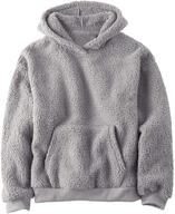 sherpa pullover hoodie sweatshirts pocket boys' clothing for fashion hoodies & sweatshirts logo
