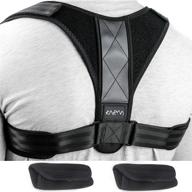 👍 plus size adjustable back corrector: ultimate support for improved posture, comfortable padded clavicle brace for women & men (2xl/3xl) логотип