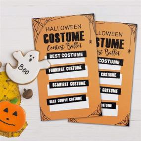 img 1 attached to Spooktacular ORIENTAL CHERRY Halloween Party Supplies: Costume Contest Ballot Box & 50 Voting Cards – Unforgettable Fun Decorations for Home, Office & Parties!