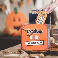 spooktacular oriental cherry halloween party supplies: costume contest ballot box & 50 voting cards – unforgettable fun decorations for home, office & parties! логотип