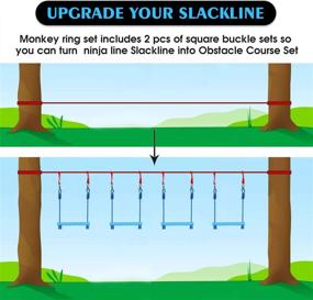 img 1 attached to Odoland Adjustable Backyard Obstacle Equipment