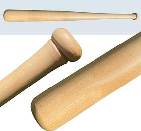 img 3 attached to 🏏 KOTIONOK 27 Inch Wooden Baseball Bat for Self Defense - Softball & Baseball Bats