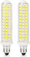 💡 durable and energy-efficient dimmable candelabra bulb: 125x2835smd, 6000k white light логотип