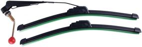 img 4 attached to 🌬️ Xislet UTV Hand Operated Windshield Wiper | Compatible with Polaris Ranger RZR, Can Am, Kawasaki, Honda Pioneer, Golf Cart | Manual Windshield Wiper Blades Assembly Kit with Included Instruction